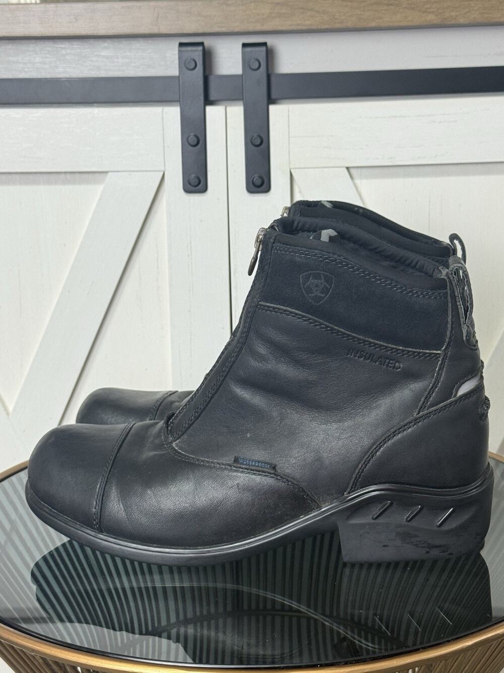 Ariat Extreme Zip Women’s Paddock Boots Waterproof Insulated Black Size 9.5B